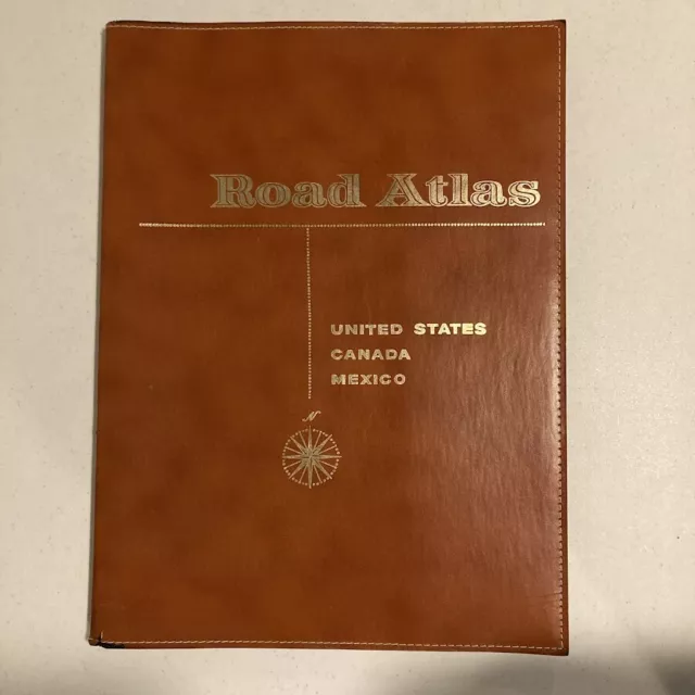 Rand McNally  1962 ROAD ATLAS U.S.A. Mexico Canada Cleveland Valve & Gauge  VGC