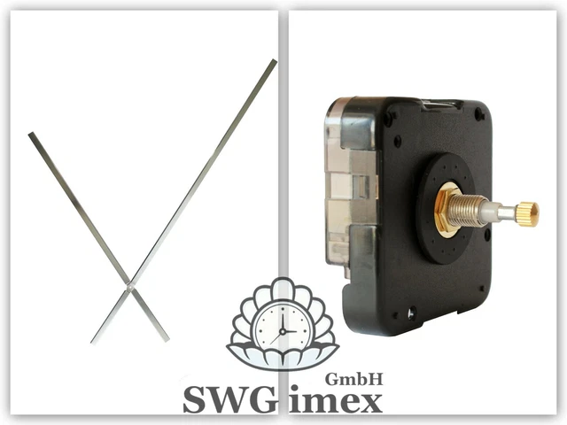 Quarzuhr Zeiger Set 8-teilig - Geräuschlose Uhrwerke Für Wanduhren