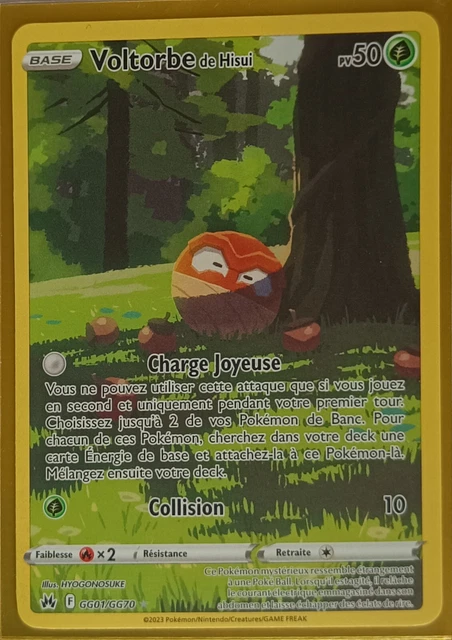 Coffret De 10 Cartes Pokémon Françaises - Voltorbe De Hisui GG01/GG70 Alternative Gallery Secrète - 10