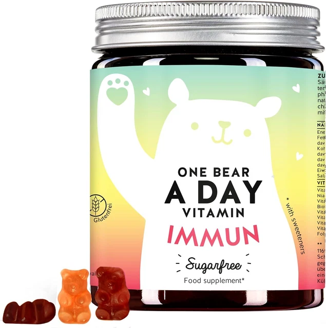 BEARS WITH BENEFITS One Bear a Day Immune Boost, Gummy Sugar Free,... £35.44 PicClick UK