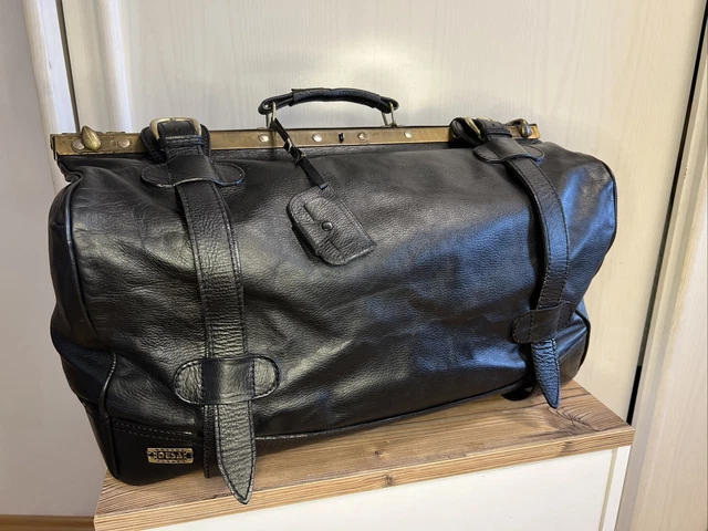 XXL DESA Artzkoffer Arzttasche Reisetasche Weekender Hebammentasche Leder Doktor