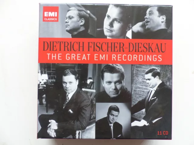 BOX CD DIETRICH FISCHER DIESKAU The great EMI recordings 11XCD  456352