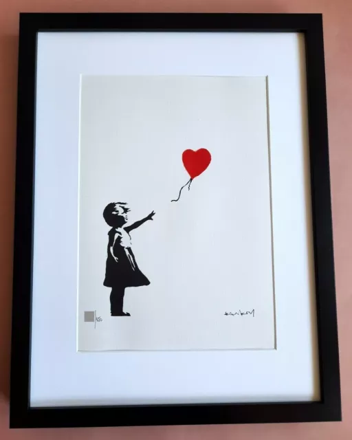 Banksy litografia Ragazza col palloncino screen print Girl with balloon  