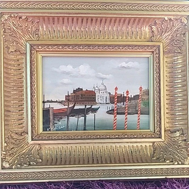 Kenichi Shirao Canvas Painting Oil Painting One-Of-A-Kind Autographed Framed