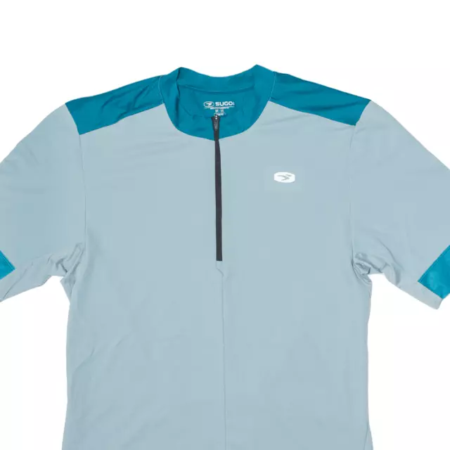 SUGOI Cycling Mens Jersey Blue 1/4 Zip M 2