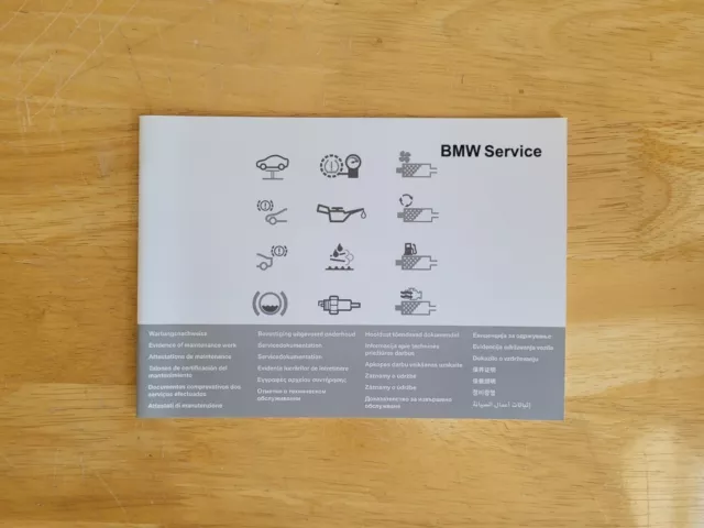 Bmw Service Book Stamped 1 2 3 4 5 6 7 Series X1 X2 X3 X4 X5 X6 F10 F20 F30 G20
