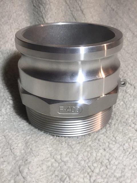 Sigma 4 IN Aluminum Type F Camlock Groove Hose Fitting Male Adapter x Male NPT Sigma 4 IN Aluminum Type F Camlock Groove Hose Fitting Male Adapter x Male NPT