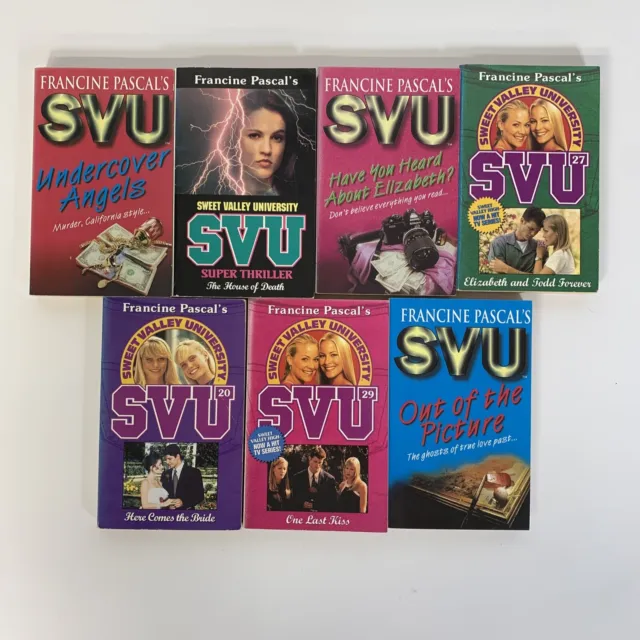 Sweet Valley University Paperback Book Bundle X 7 By Francine Pascal’s