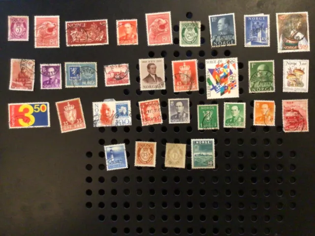 30 mint and used stamps from Norway Great mix all different