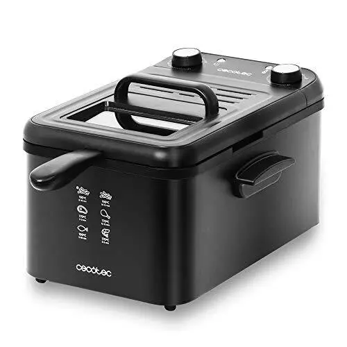 Friteuse Électrique CleanFry Infinity 3000 Black. 3 L, Jusqu’à 190 ºC, Minuterie