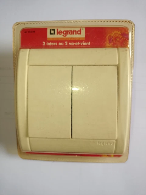 Interrupteur Va-et-vient Legrand Fjord Blanc - 1 Module, étanche, Réf 92690
