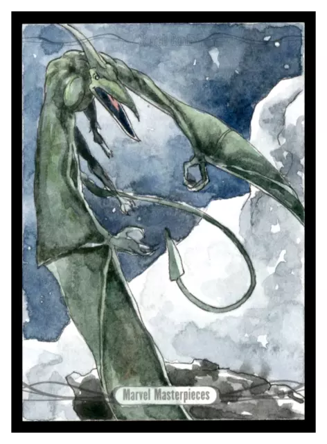 2014 Upper Deck UD Marvel Masterpieces Lydi Li 1/1 Sketch Sauron JS