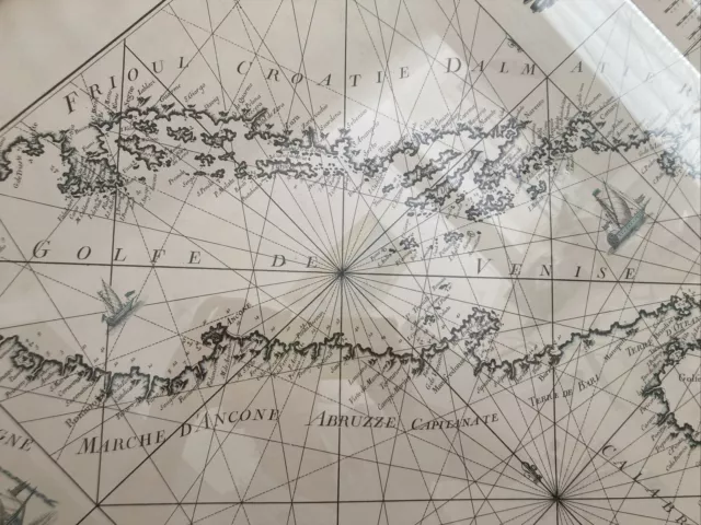 Due Quadri Rifacimento Mappa Nautica Golfo Di Venezia 1764 3