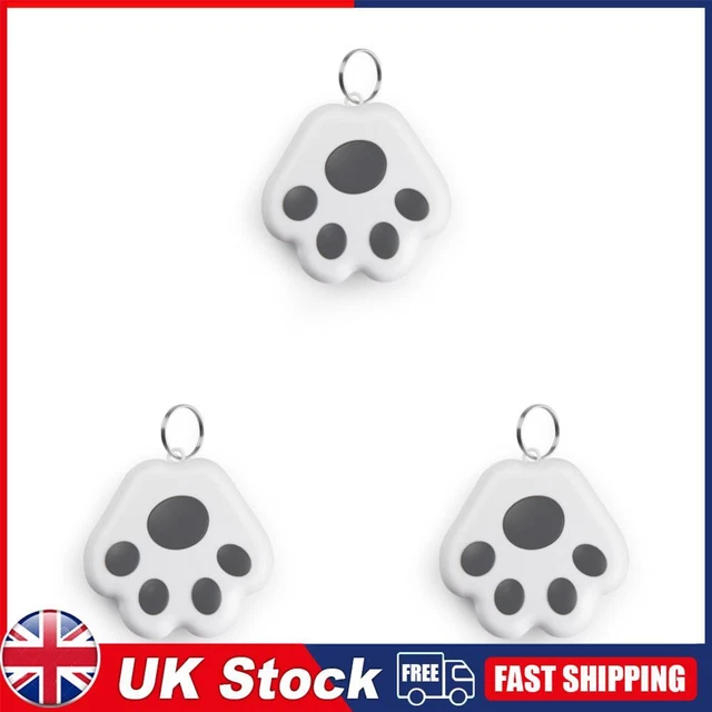 Bluetooth-compatible GPS Pet Tracer Anti Lost Keychain Dog Locator (Grey)