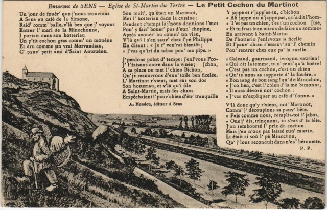 CPA SAINT-MARTIN-du-TERTRE Church - Le Petit Pig du Martinot (1198160)