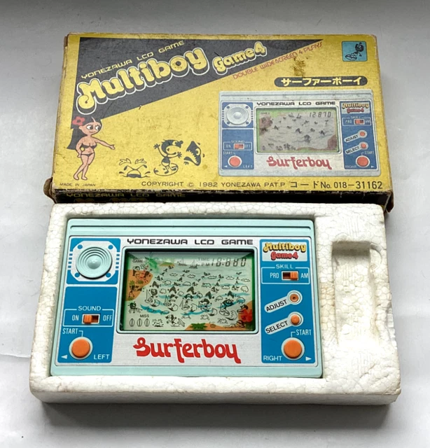 VINTAGE 1982 EXTREMELY RARE YONEZAWA - SURFER BOY LCD GAME (Very