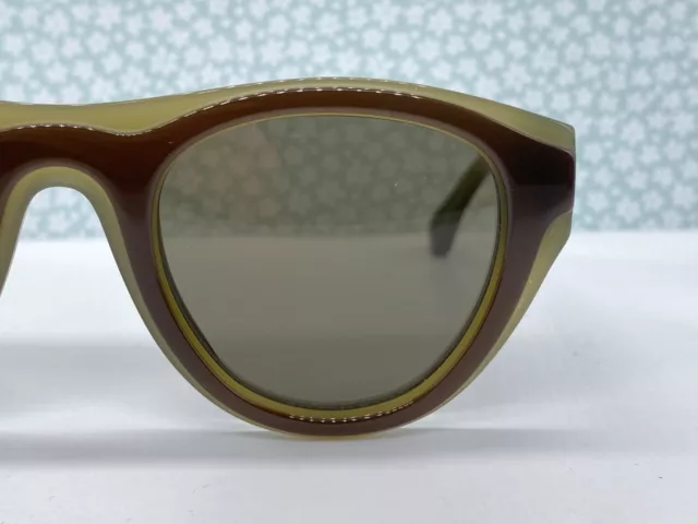 Mykita occhiali da sole donna rotondi verde marrone grigio maison Margiela MMDUAL003 D9
