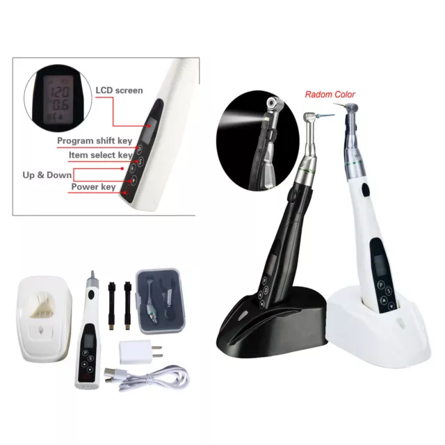 Dental Wireless LED Endo Motor 16:1 Contra Angle Endodontic Root Canal Treatment