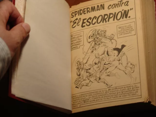 Tomo encuadernado con 5 comics de Spiderman Vol1 de Marvel Vértice Nº8 al 12