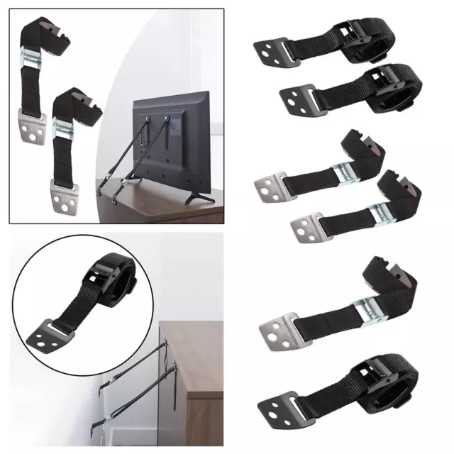 TV Mounting Straps, Furniture Safety Anchors for Dressers, Bookcases,