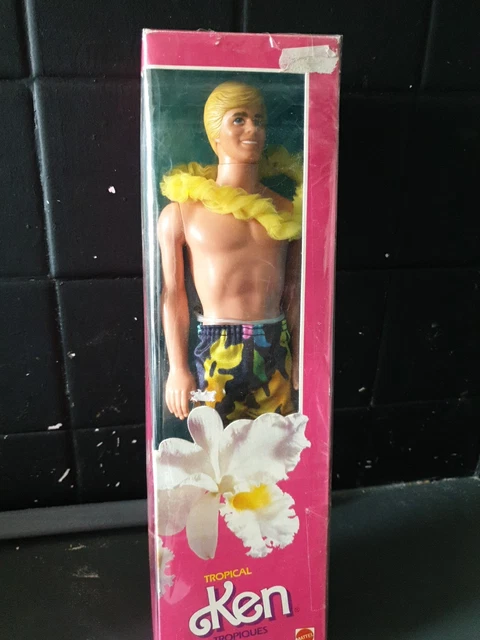 Vintage 1987 Mattel Barbie Doll Island Fun Ken NRFB NEU #4060 Tropical Island