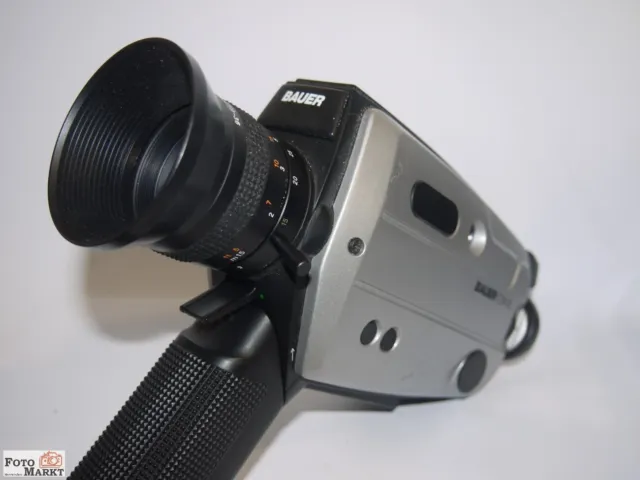 Bauer C14 XL Super 8 Filmkamera Objektiv Neovaron 1,7/9-36 mm S-8 Kamera