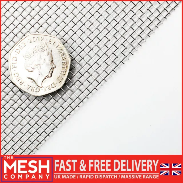 2mm Woven Wire 30cm x 30cm Sheet Coarse Wire Mesh Filter Gauze UK Made