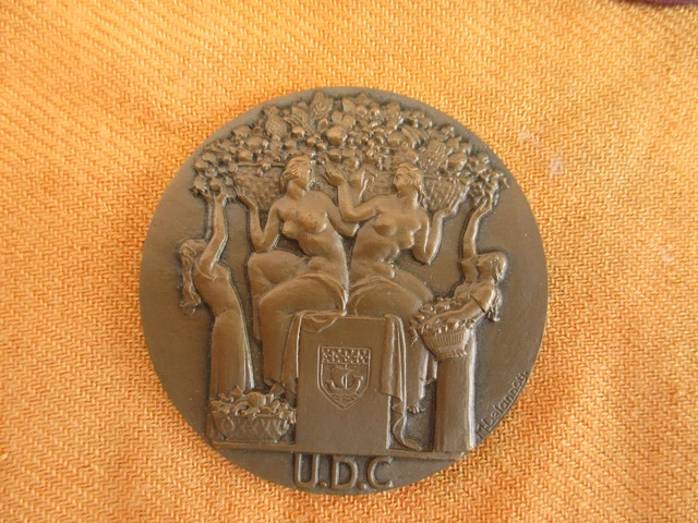 Médaille Art Déco Athéna 1939 Par Louis Muller - Bronze - XXème Siècle