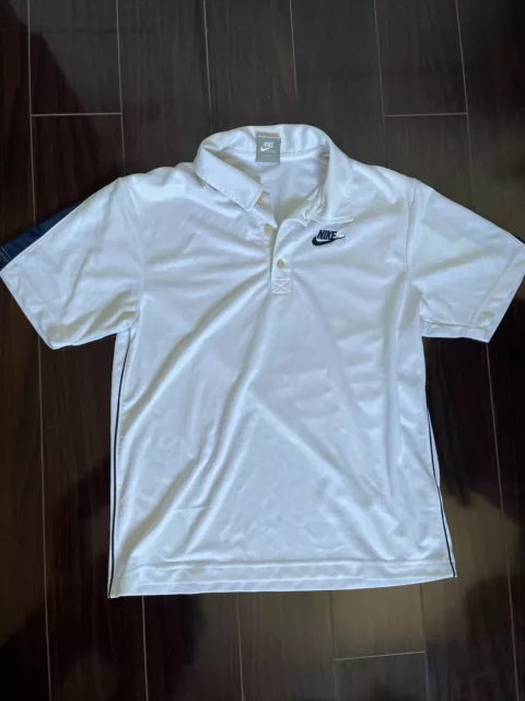 Nike Sportswear mens Tennis/Golf Polo Shirt Size Small (S) White - Polyester