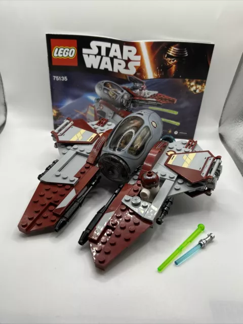 LEGO Star Wars Obi-Wan's Jedi Interceptor 75135 Complete With Instructions