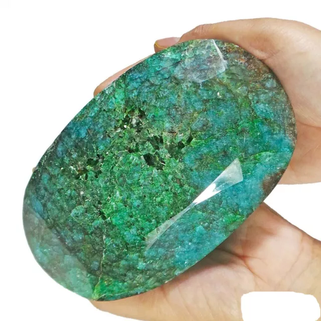 Certified 10000Ct/2KG Huge Oval Cut Brazilian Fabulous Green Emerald Gemstone k 3