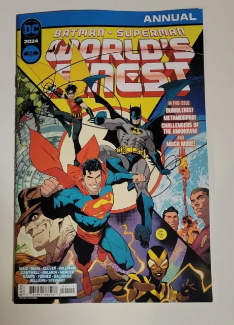🔑Batman Superman Worlds Finest Annual #1 01/31/2024 Nm/Nm- Cover A Dc Comics