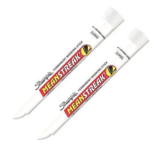 Sanford Mean Streak Permanent Marking StickBullet Marker Point Style - White ...