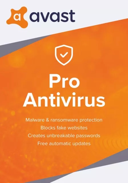 AVAST Antivirus PRO - 1 Device / 1 Year - Key (Codice) ☑No Disc