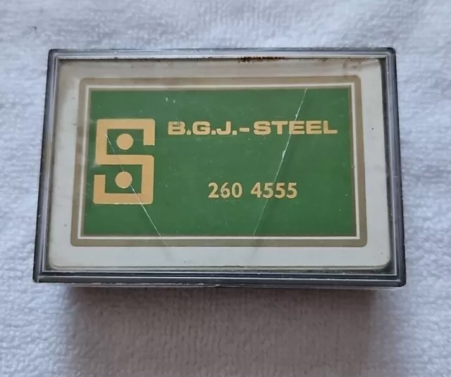 Vintage BGL Steel Playing Cards