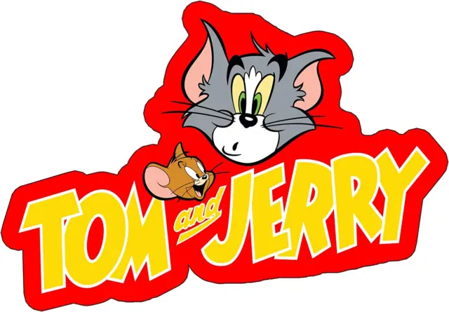 C&D Visionary Tom & Jerry Logo Sticker, Multi-Colored