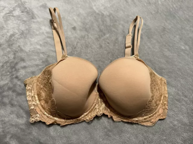 Simone Perele Beige Underwire Full Coverage Bra Size: 32F