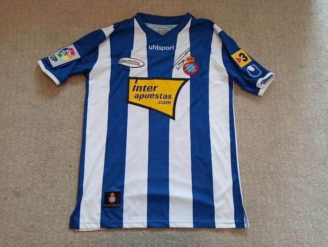 CAMISETA MATCH WORN RCDE espanyol raul tamudo firmada L matchworn shirt ...