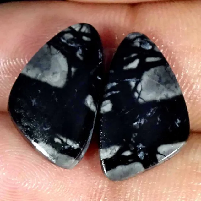 13.00Cts Natural Picasso Jasper Fancy Pair Cabochon Loose Gemstone