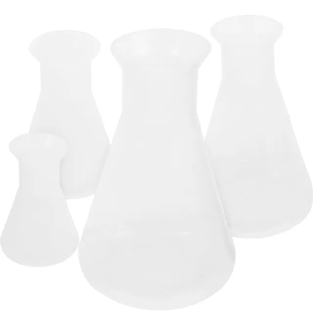4 Pcs Laboratory Glassware Measuring Bottles Supply Conical