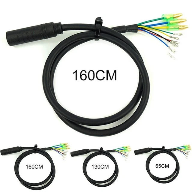 9pin Electric Bicycle Front And Rear Wheel Hub Motor Extension Cable For Bafang