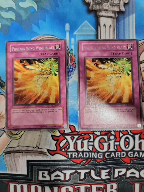 YGO 1x Phoenix Wing Wind Blast - FET-EN053 - Rare - Unlimited Edition x2