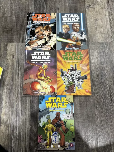 Lot 5 Star Wars Clone Wars Adventures Dark Horse Books