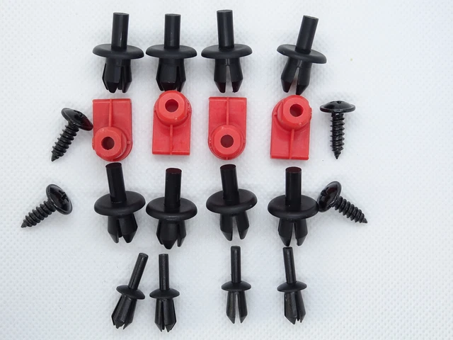 4 Clip Passaruota Anteriori Con Viti Per Opel Corsa 2000-2006 - Ricambio OEM 12290