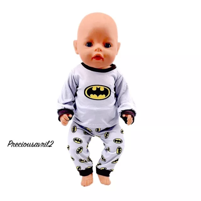 Batman Doll Clothes 43cm Baby Born Our Generation Journey American Girl