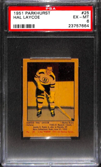 1951 Parkhurst #25 Hal Laycoe Psa 6 23757664
