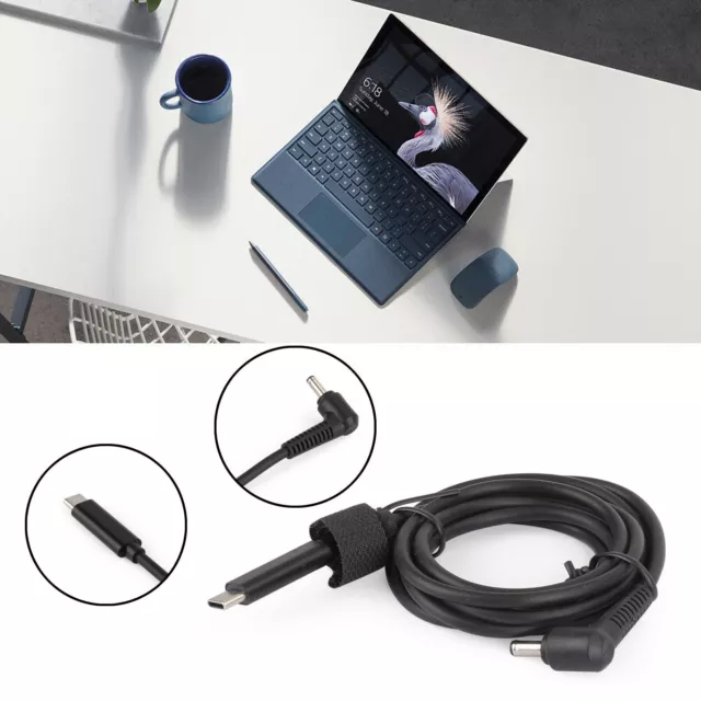 1.5m Type-C Connector PD Charger Cable 4.0*1.35mm Fit for ASUS Zenbook Vivobook