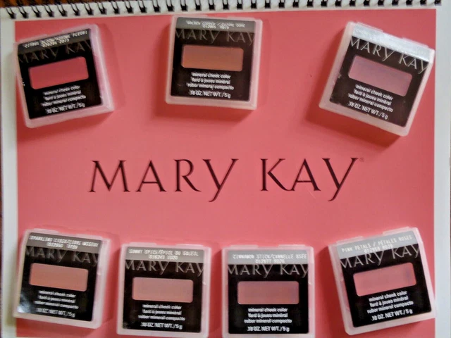 Mary Kay Mineral cheek color ** STRAWBERRY CREAM** LOT OF 1 FRESH, + FREE BRUSH!