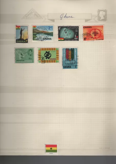 Ghana Stamp Collection 7 Stamps UK Seller Free P&P Same Day Dispatch