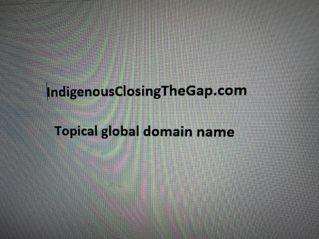 IndigenousClosingTheGap.com - topical global domain name - offers invited